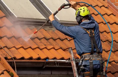 Démoussage et hydrofuge de toiture à Chambon